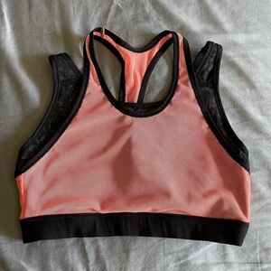 Sweaty Betty Peach and Black Sports Bra
